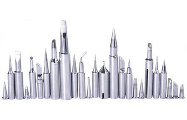Tin / Copper Solder Tip Round Tip Type Welding Tips For Soldering Station